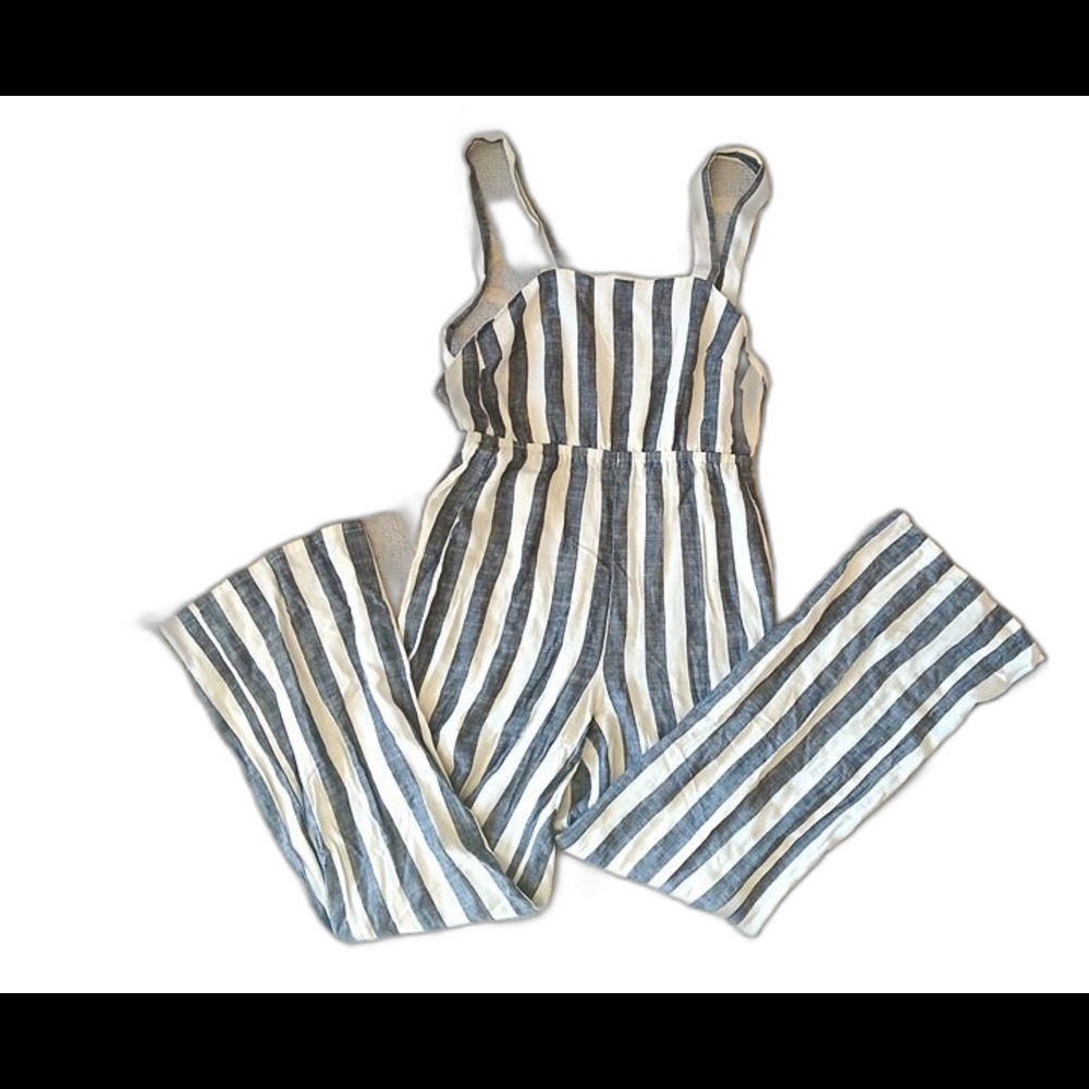 Forever 21 striped jumpsuit size S